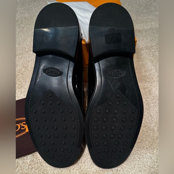 Tods Gommo Basso 59C Patent Mocassino Penny Loafers - Picture 6 of 9